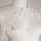1 Yard White Hawaiian Flower Bridal Lace Trim Floral Design for Wedding